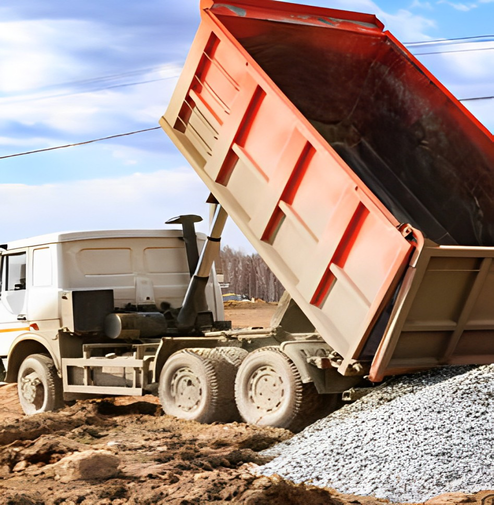 truck unloading image